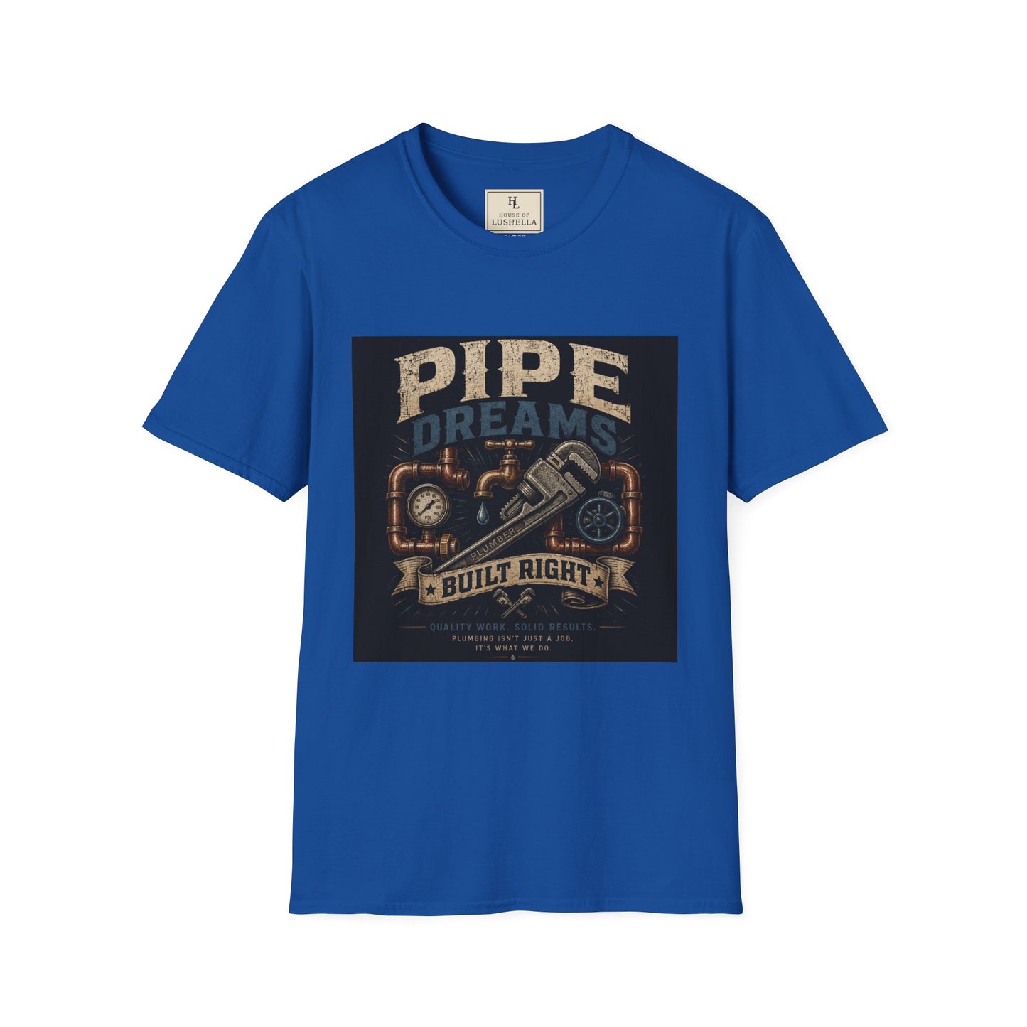 Pipe Dreams Plumber Shirt product mockup, view 4