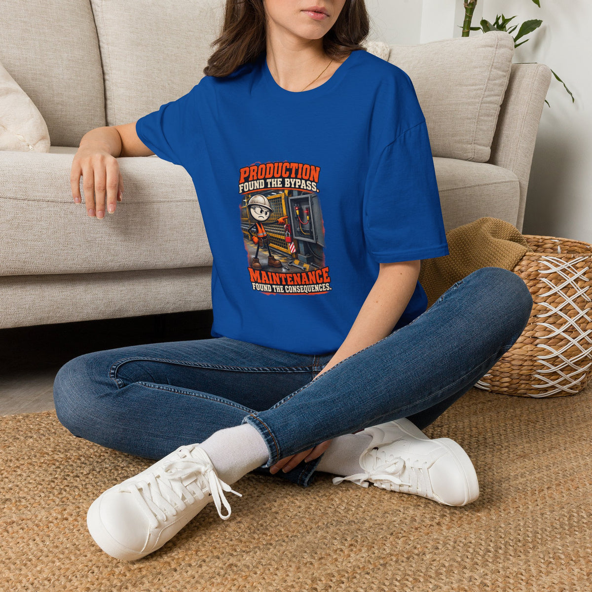 Production Found the Bypass | Industrial Maintenance T-Shirt product mockup