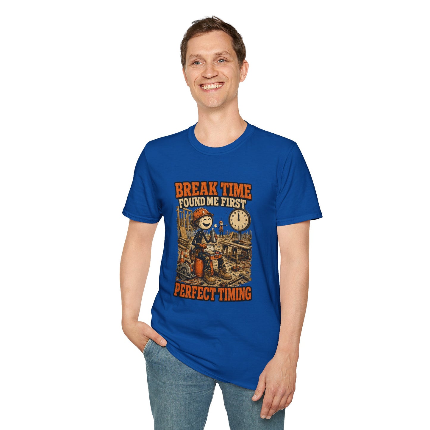 Break Time Found Me First Work Humor Shirt product mockup 38 — House of Lushella