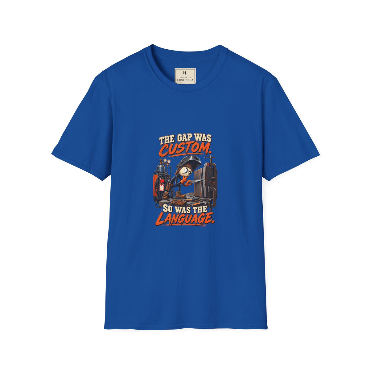 The Gap Was Custom, So Was the Language | Welder T-Shirt product mockup