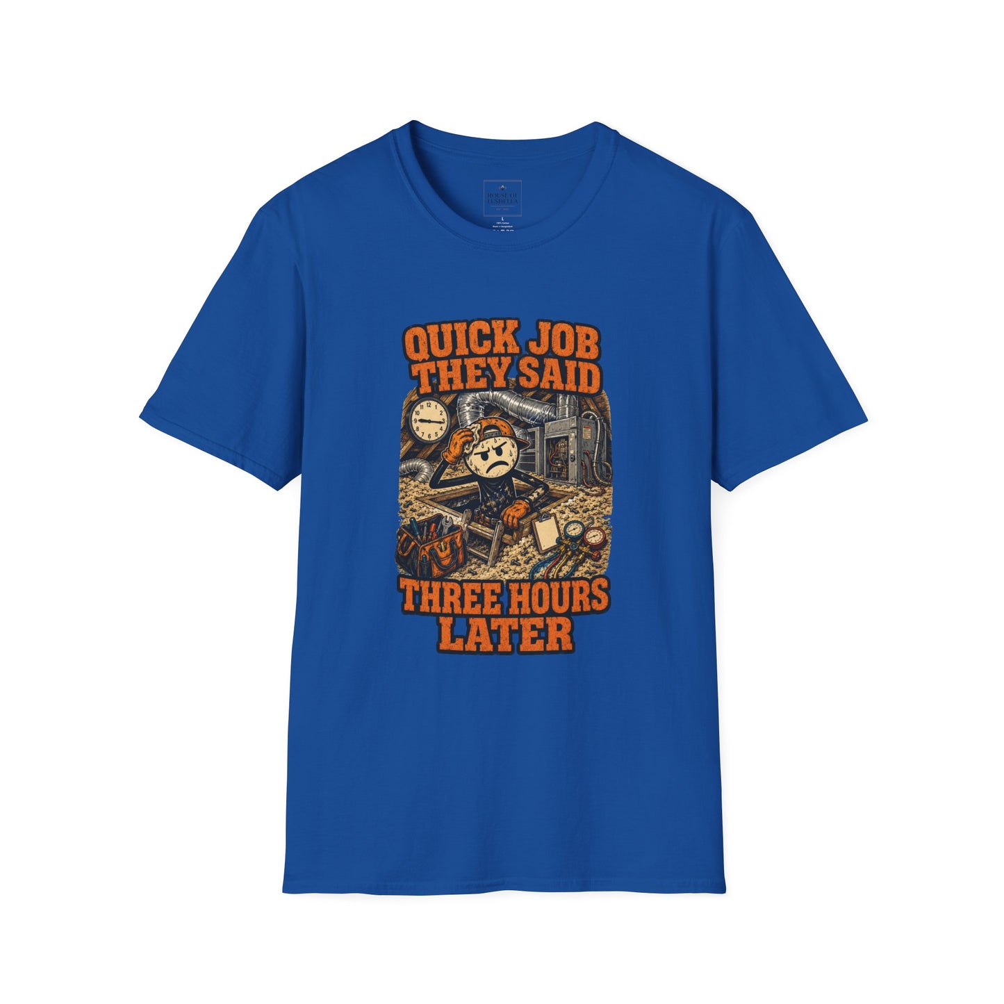 Quick Job They Said Three Hours Later Mechanic Shirt product mockup 41 — House of Lushella