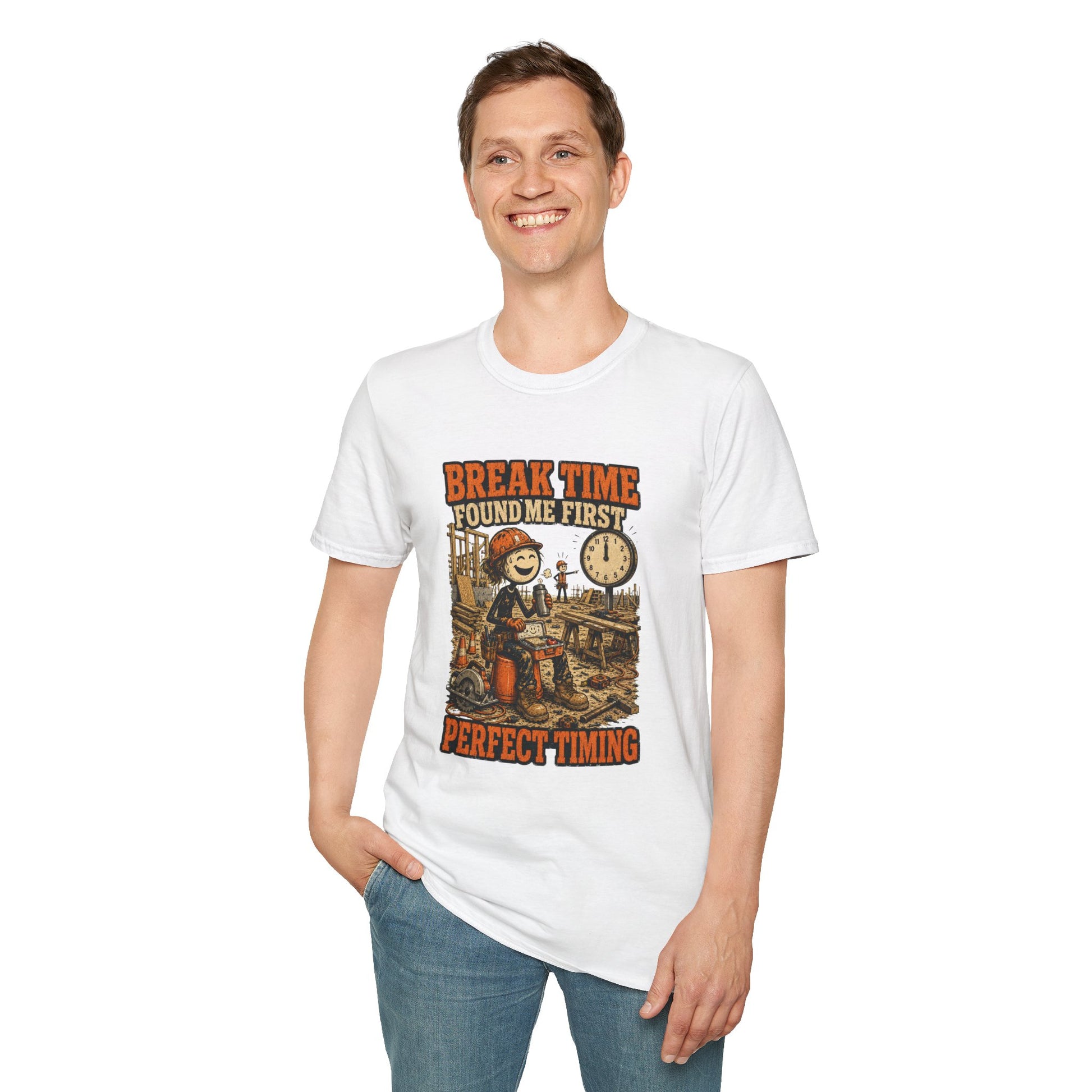 Break Time Found Me First Work Humor Shirt product mockup 12 — House of Lushella
