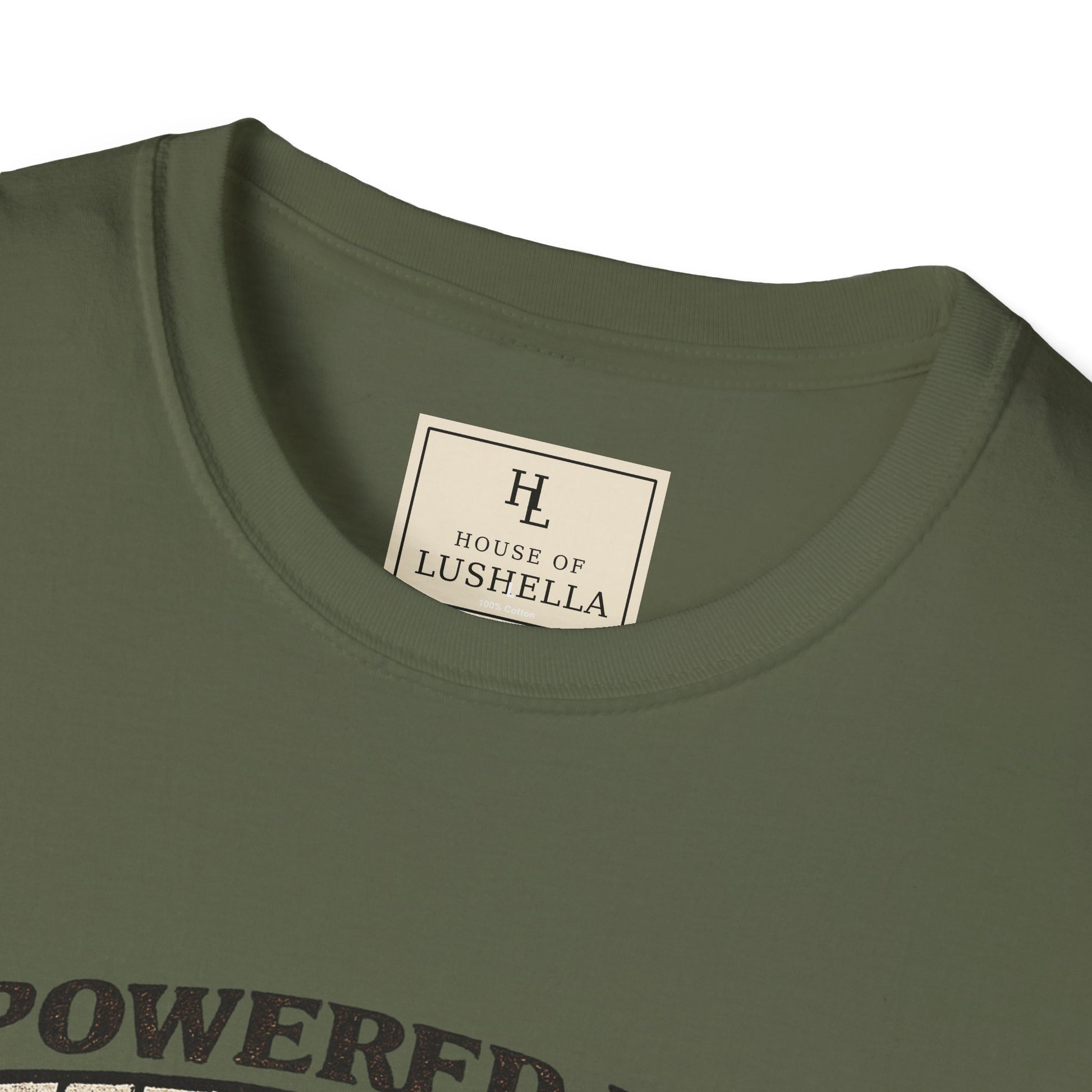 Powered by Coffee and Copper Plumber Shirt product mockup, view 13
