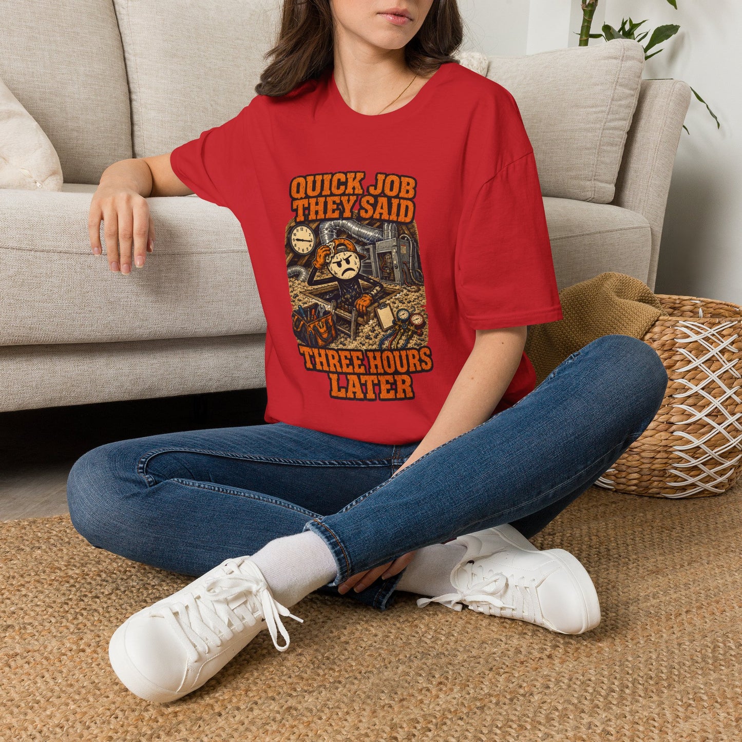 Quick Job They Said Three Hours Later Mechanic Shirt product mockup 50 — House of Lushella