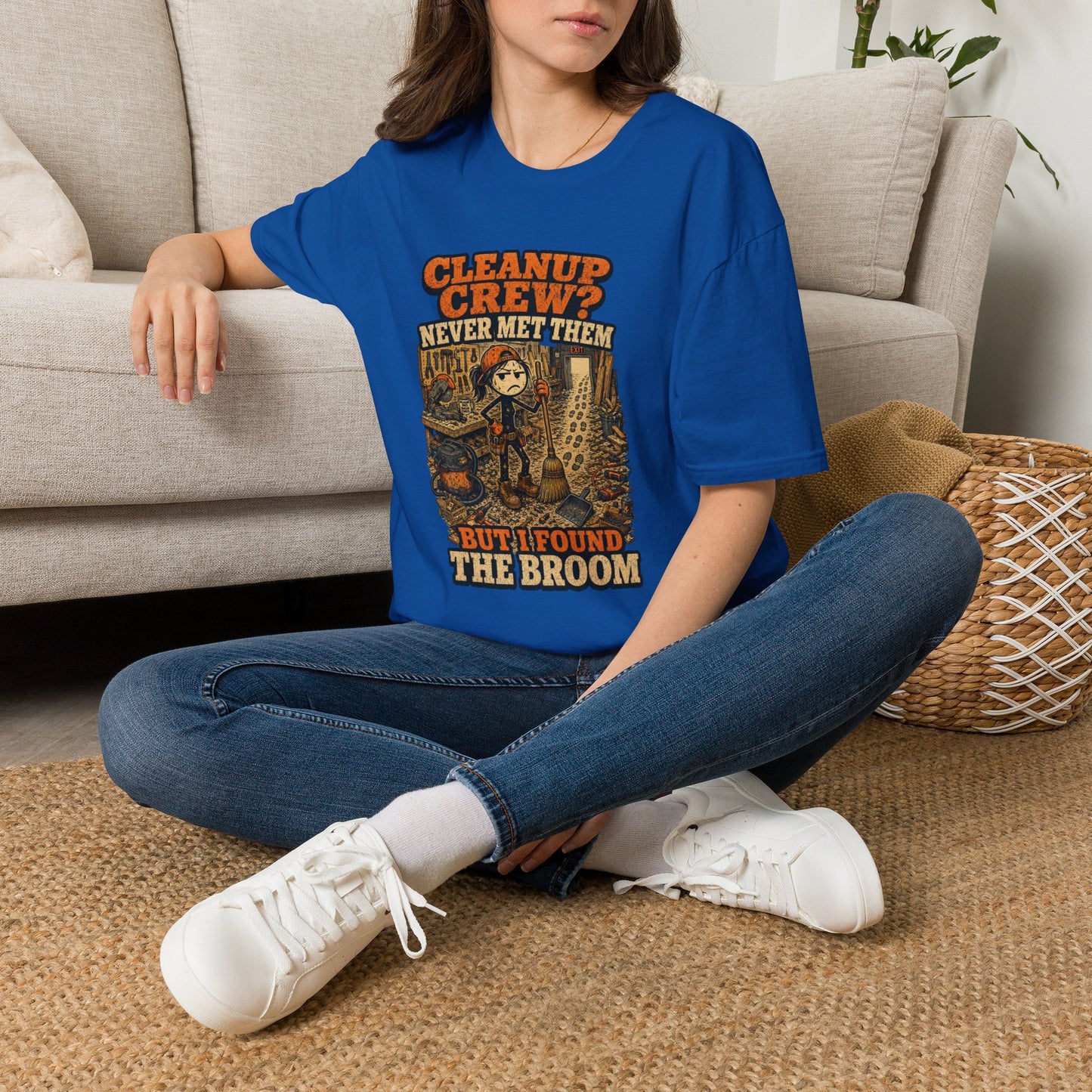 Cleanup Crew Never Met Them Work Humor Shirt product mockup 35 — House of Lushella