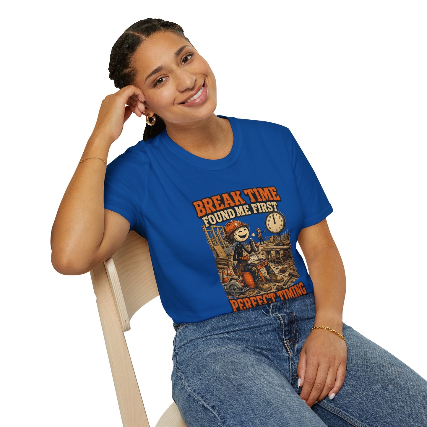 Break Time Found Me First Work Humor Shirt product mockup 39 — House of Lushella