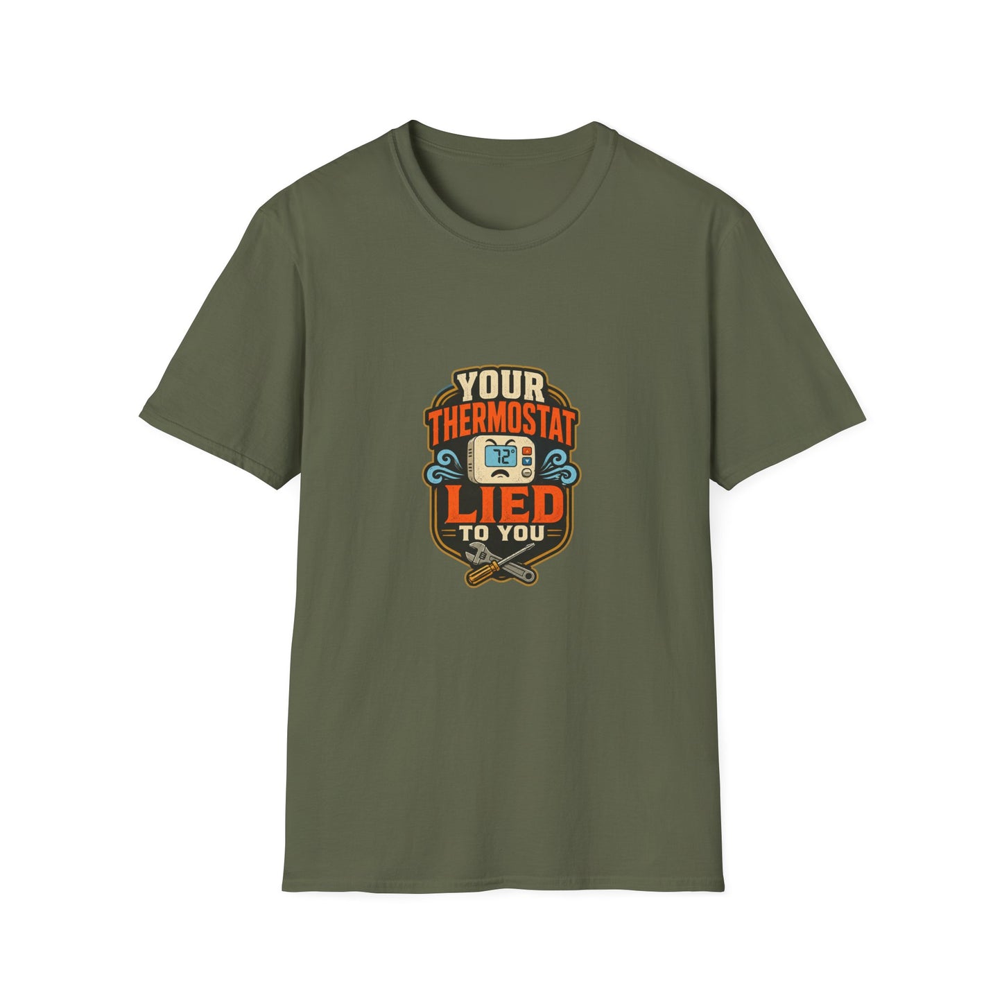 Your Thermostat Lied to You HVAC Shirt product mockup 2 — House of Lushella